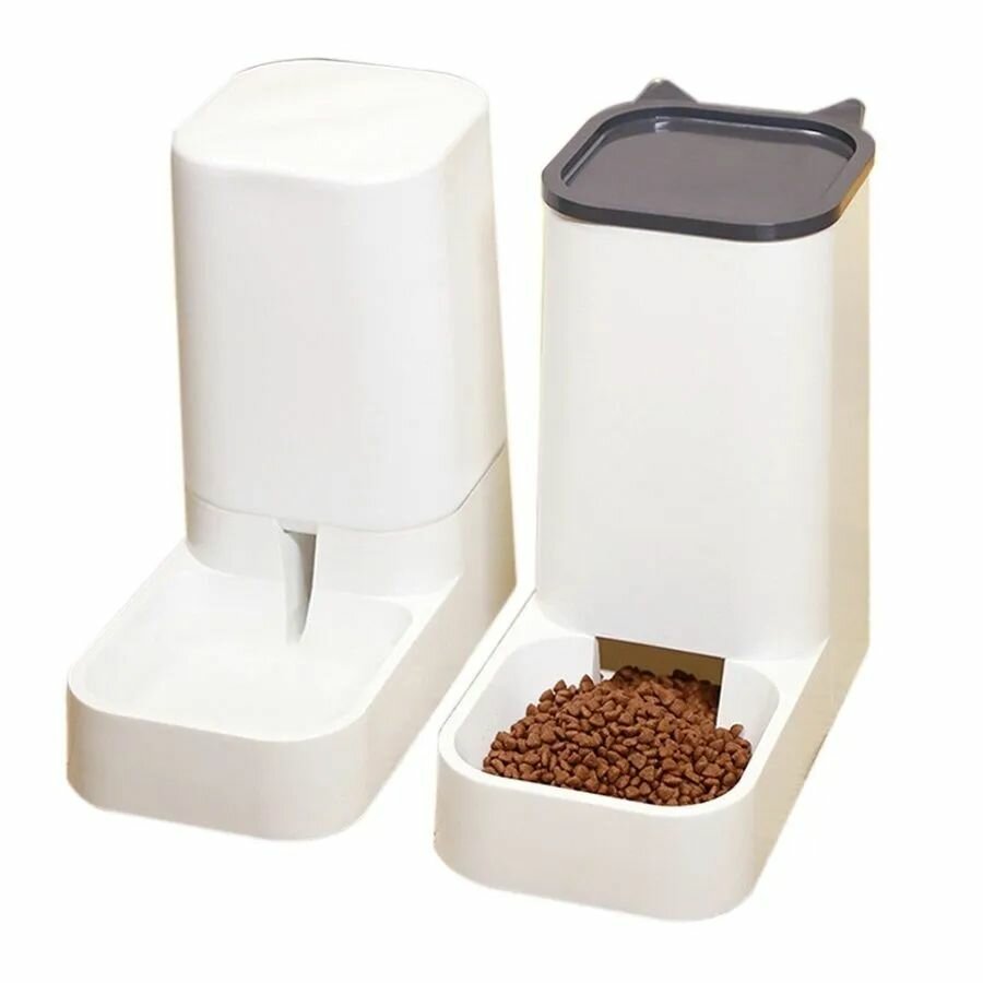 фото Автокормушка и поилка 2 в 1 для кошек и собак