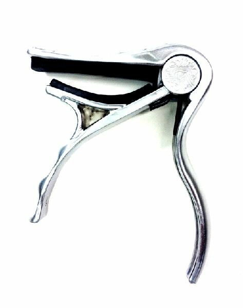 Alice A007H/PC - каподастр для акустической гитары, череп, хром — фото 1