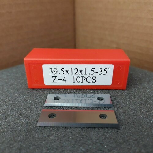 Комплект Нож сменный четырехсторонний твердосплавный для фрез 40х12х1,5 заточка 35 гр. Z4 сплав FK08 ( CERATIZIT KCR08) 2 шт