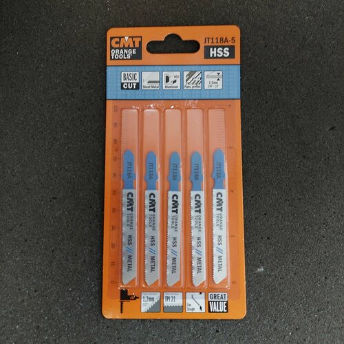 Пилки лобзиковые металлчистовой рез СМТ Италия комплект 5 штук 971₽