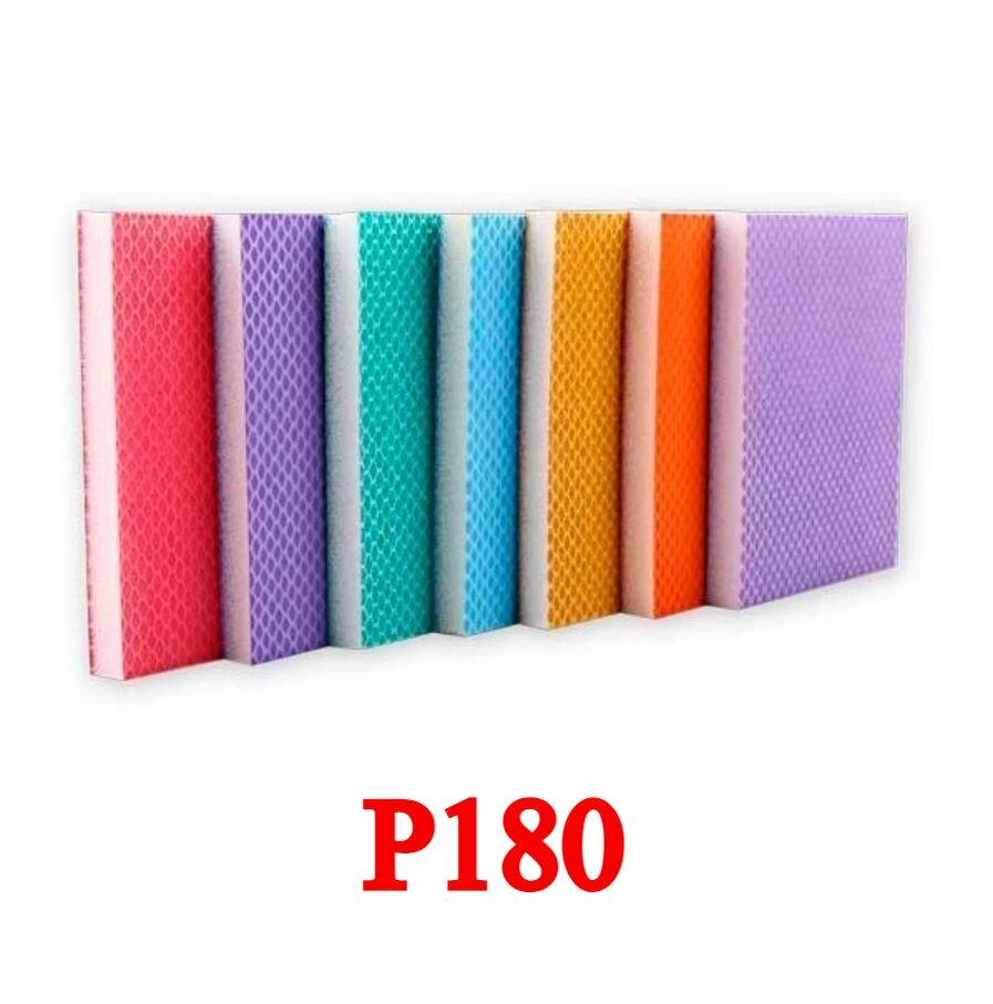 фото Губка для шлифования P180, 1 шт, Блок с абразивом для ручной полировки 120*100*12 мм