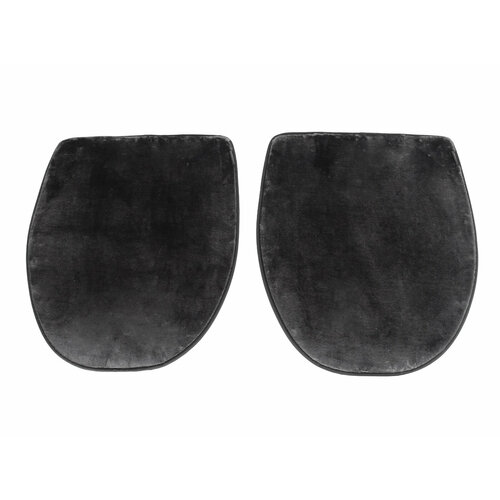 Накидка на переднее сиденье из меха искуственная 2 штуки серая 2785₽