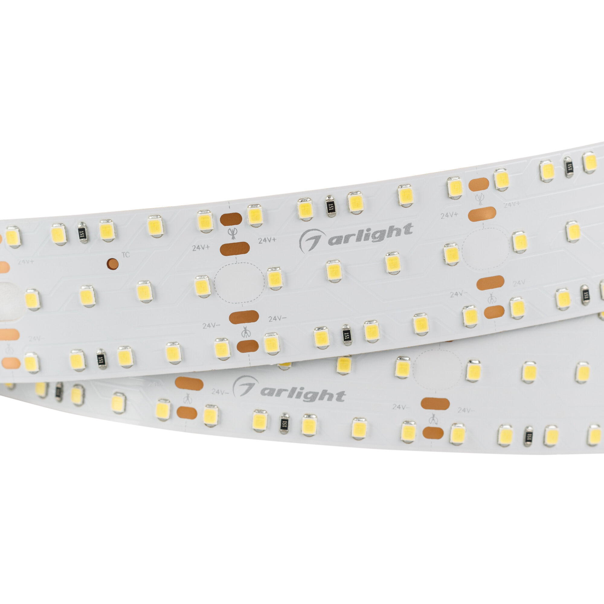 021202 Светодиодная лента Arlight S2-2500 24V Warm 3000K 34mm (2835 280 LED/m LUX) (Arlight 25 Вт/м IP20)