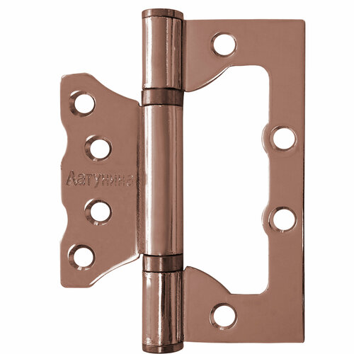 Петля универсальная накладная без врезки, 100*75*2,5- В2, АС- медь, (сталь)