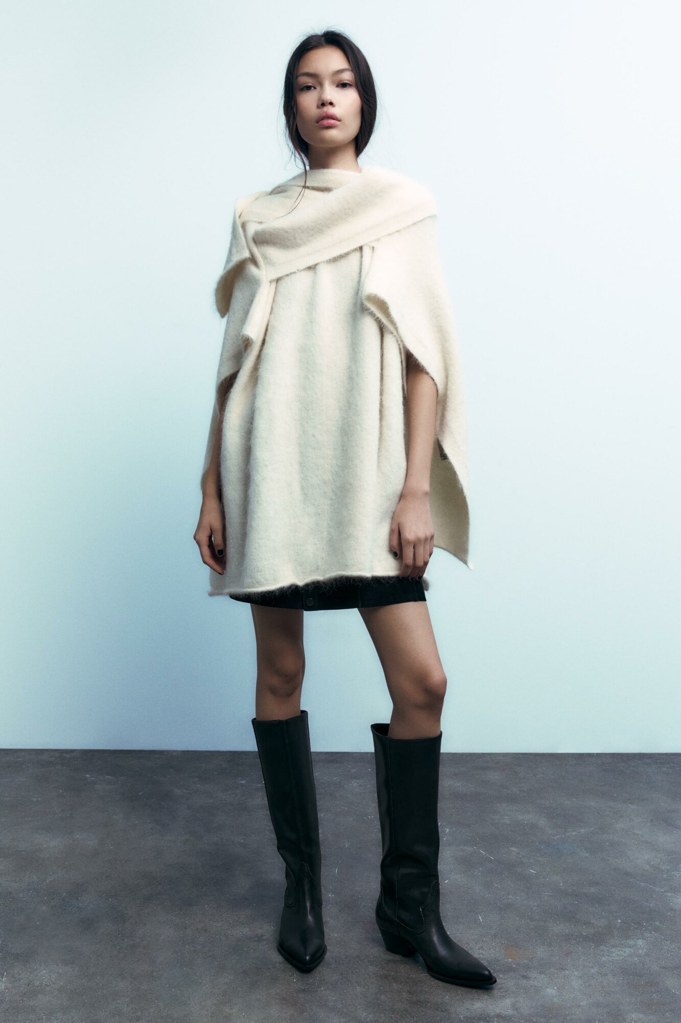 фото ZARA COWBOY BOOTS / ковбойские сапоги 3058/210 Черный 37