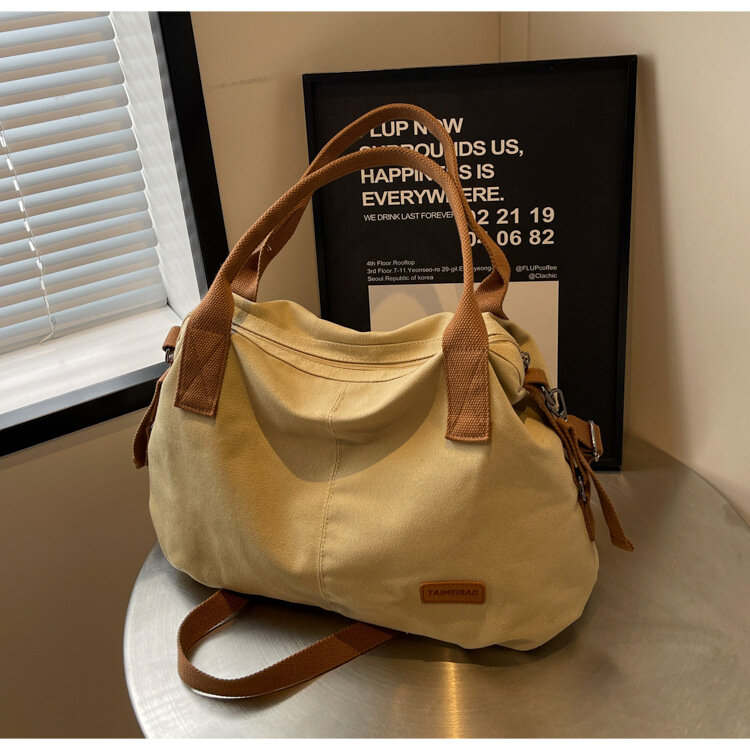 Сумка тоут Porfetto Taimeibag, фактура вязаная, бежевый — фото 1