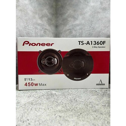 Pioneer TS-A1360F Автомобильные динамики комплект из 2х-шт Коаксиальная акустика 3-х полосная 13 См 5 Дюйм 450 Вт 1659₽