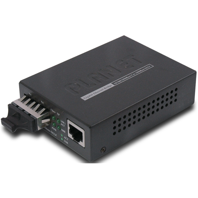 Медиаконвертер Planet GT-802, 1 Гбит/с, 1000Base-SX, многомодовое волокно GT-802