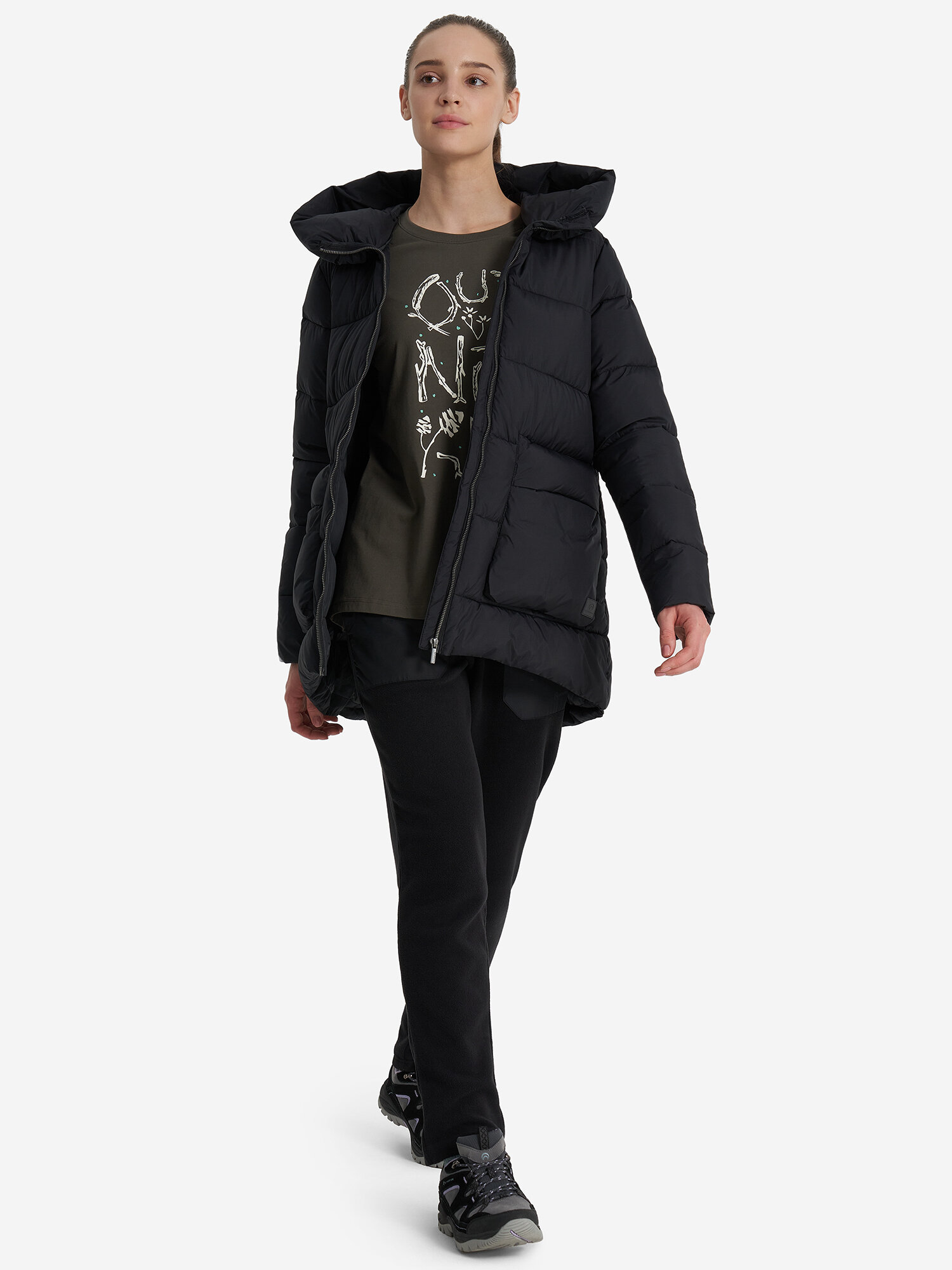 Куртка OUTVENTURE, размер 42, черный — фото 1