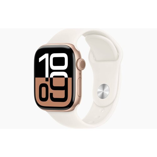 Умные часы Apple Watch Series 10 42 мм Aluminium Case GPS Rose Gold Sport Band Light-Blush SM 5650000₽