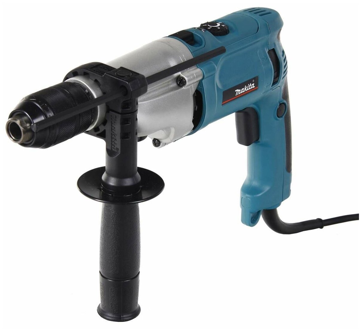 Дрель ударная Makita HP2071 1010Вт патрон: быстрозажимной (кейс в комплекте)