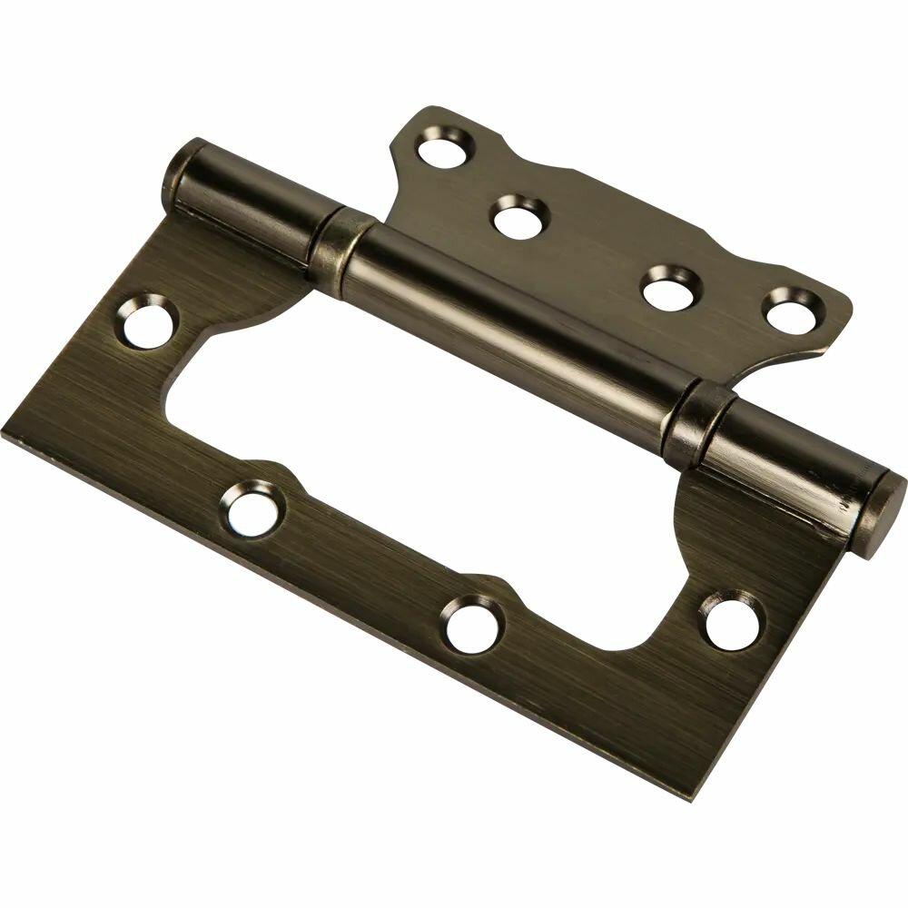 Петля без врезки 100x75x2.5 мм сталь цвет античная бронза