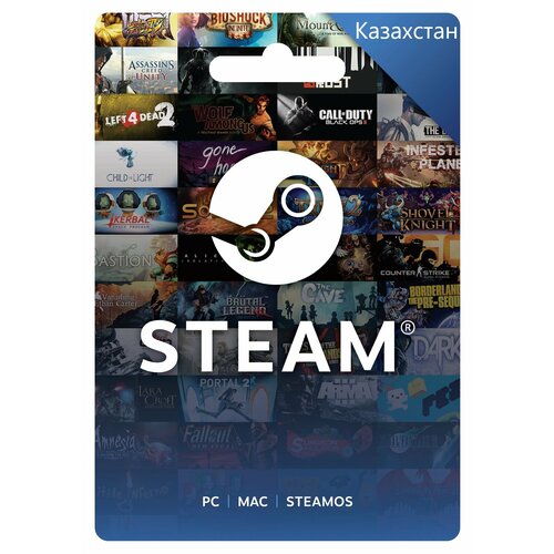 Пополнение кошелька Steam на 30 USD Код активации Казахстан Подарочная карта Стим Gift Card 30 5958₽