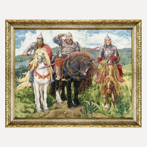 Изображение товара Набор для вышивания Золотое Руно КР-004 "Богатыри. 1881-1898 гг.", гобеленовый шов, 23,3 на 30,8 см, канва Murano 32