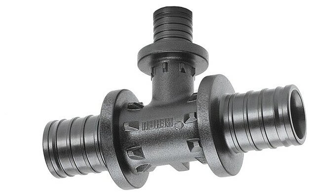 Тройник Рехау Rautitan PX с уменьшенным боковым проходом 40-20-40