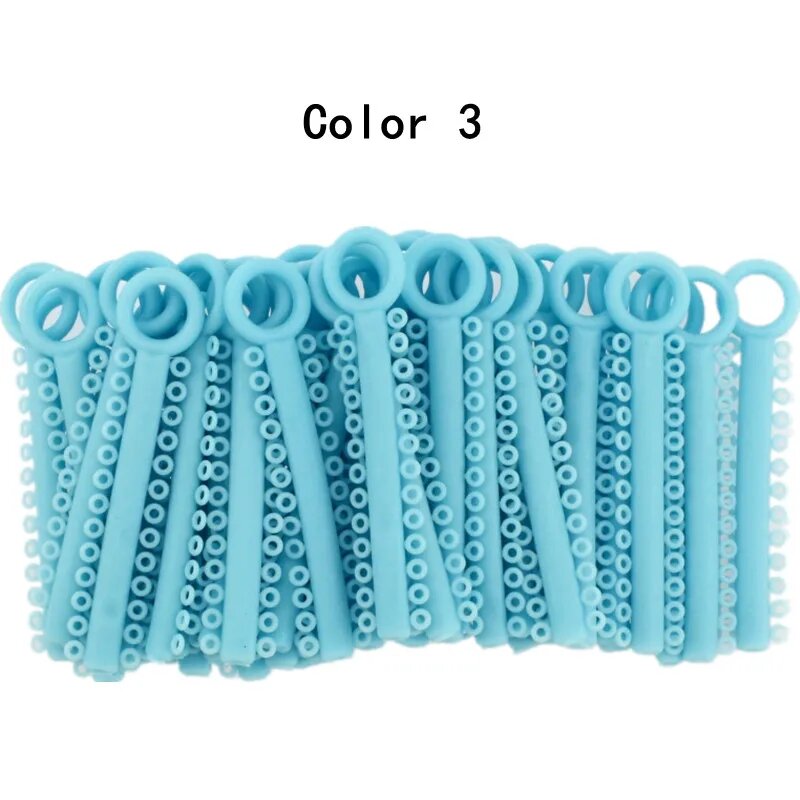 Лигатурные стяжки DCLOUD для брекетов, 1040 шт, многоцветные, Color 3
