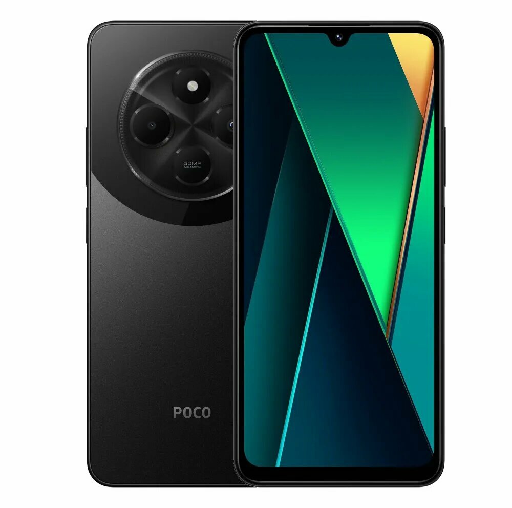 Смартфон POCO C75 8GB+256 ГБ Black, черный — купить в интернет-магазине ...