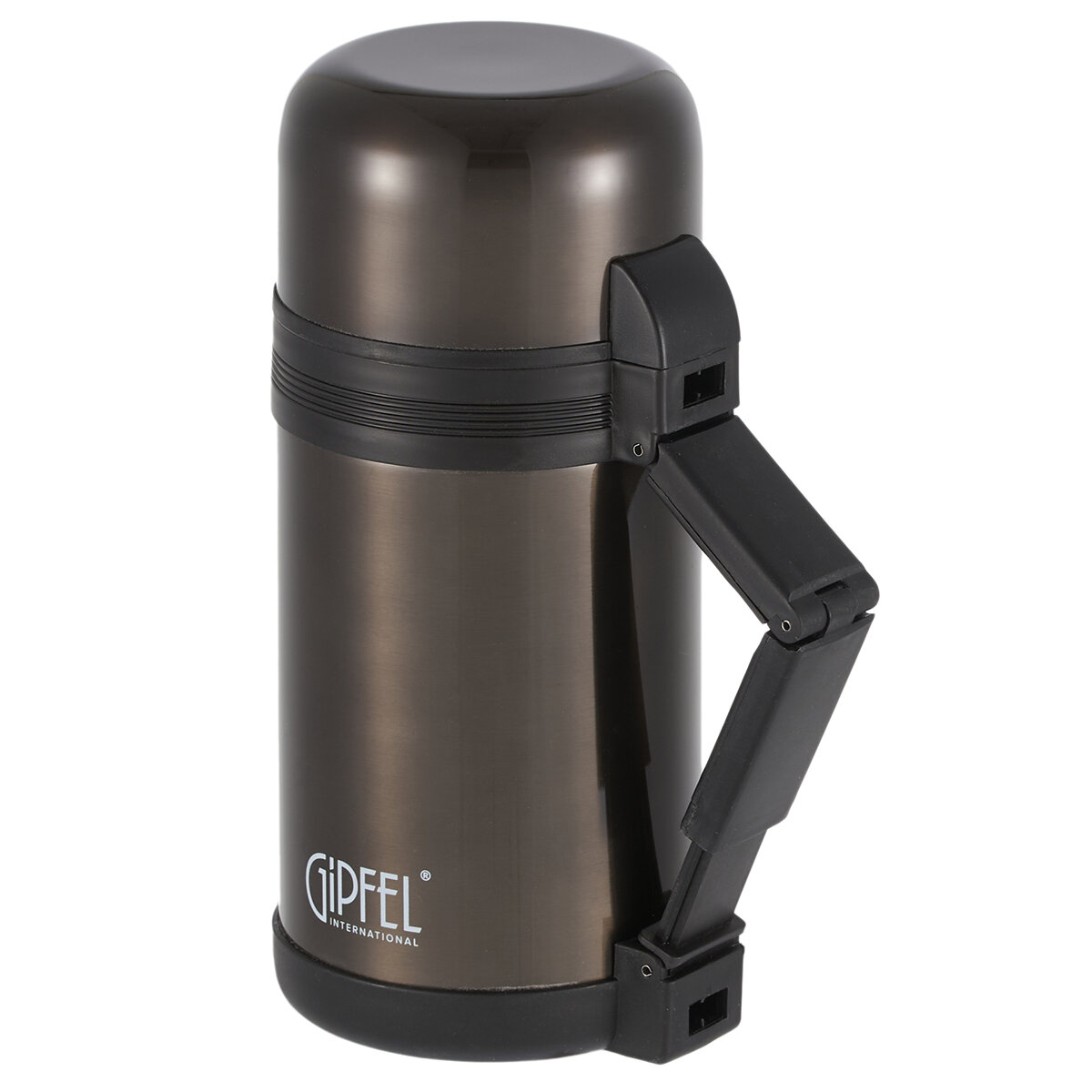 Вакуумный термос Gipfel Santos 52332, 1 л, нержавеющая сталь, серый — фото 1