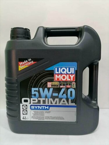 Изображение товара Масло моторное Liqui Moly Optimal Synth 5W-40, 4л, артикул 3926