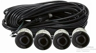 Парктроники AAALINE BUZ-14 BLACK, 4 датчика, 4-х тональное предупреждение о препятствии