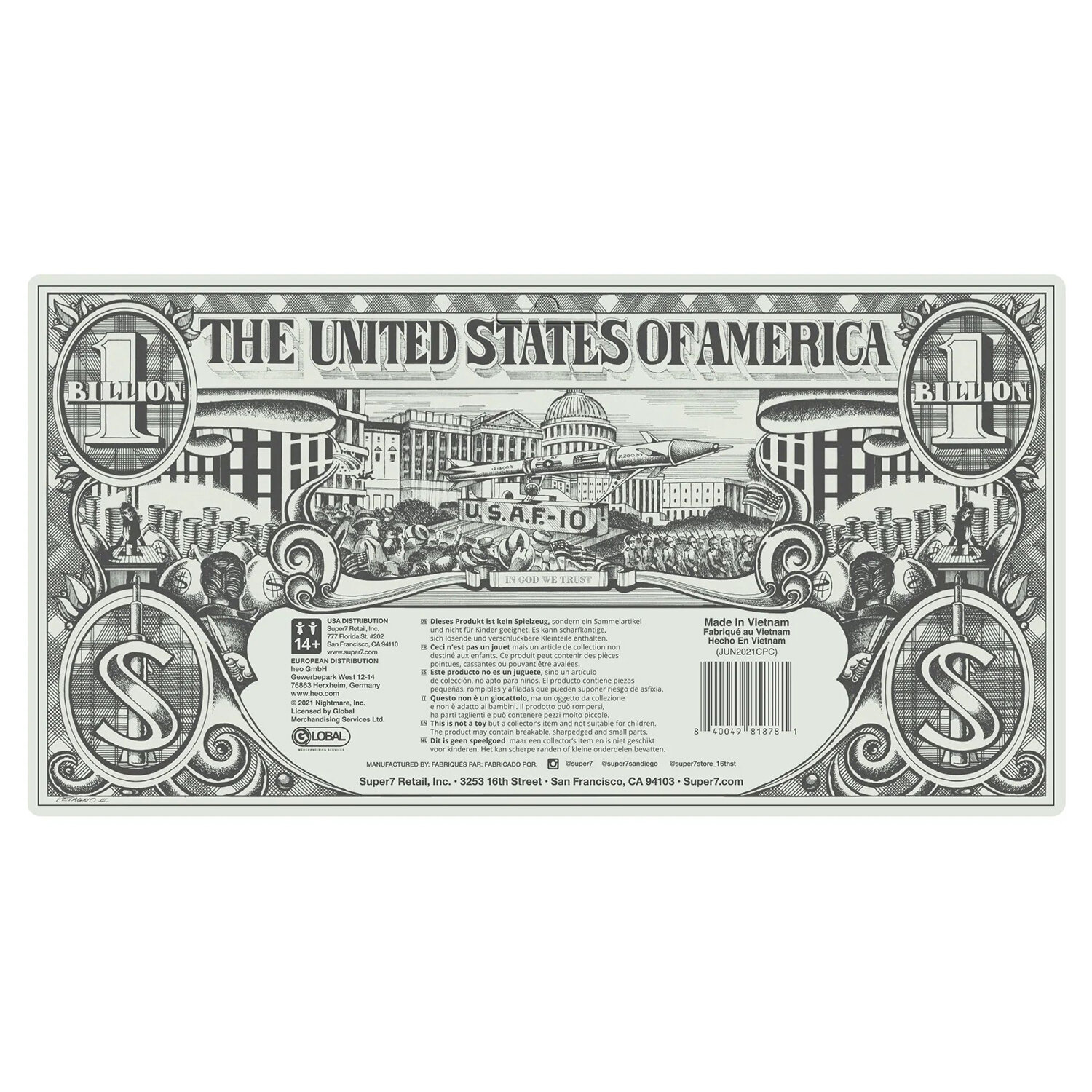 Фигурка Super7 ReAction figures: Rocks Alice Cooper ACPRW01-ASN-01 — фото 1