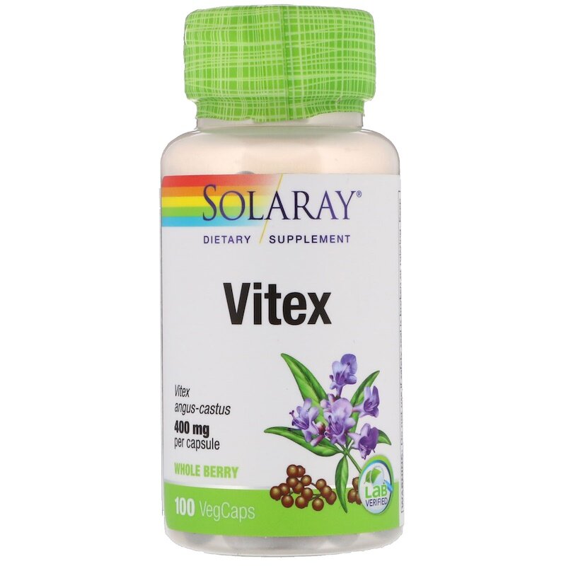 Solaray Vitex Целомудренник 400 мг 100 капсул