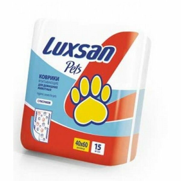 Пеленки для питомцев Luxsan Pets "Premium", 40х60 см, 15 шт