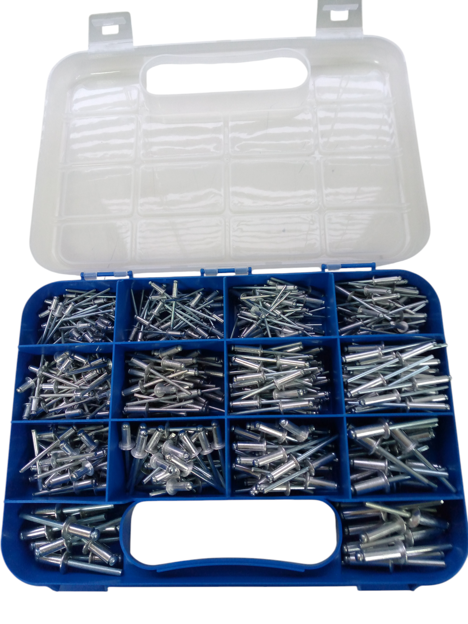Набор комбинированный в кейсе " Заклепки вытяжные "  530 шт