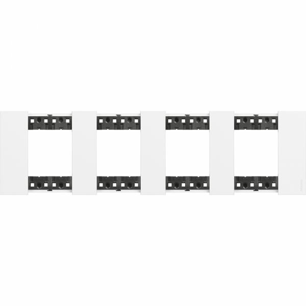 2 шт. BT Living now Белый Рамка немецкий стандарт 4 поста (2+2+2+2 мод), KA4802M4KW