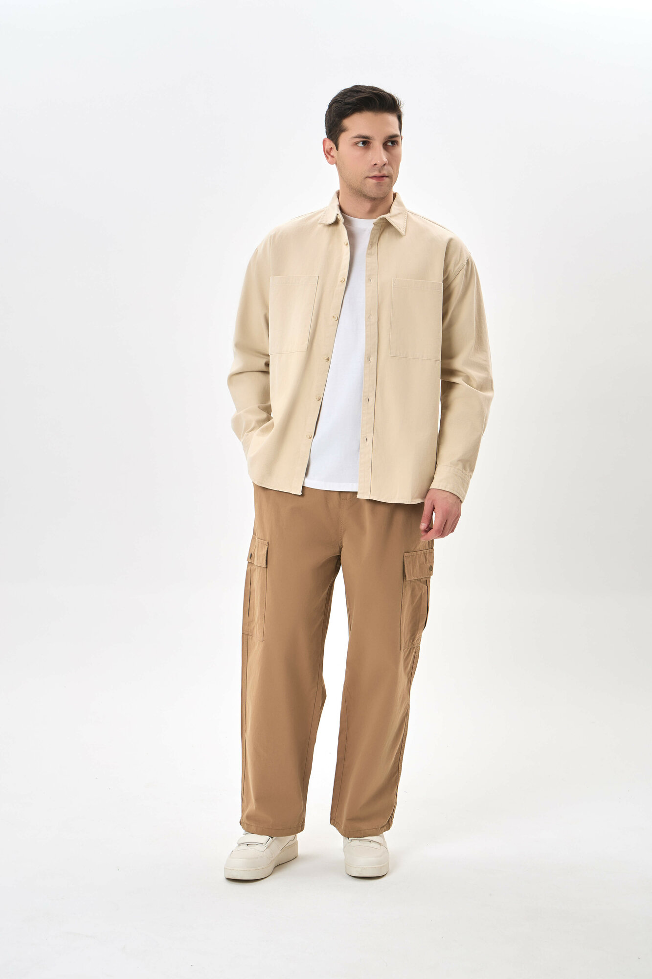 Брюки джоггеры TERRA PRO TERRA PRO, размер 31, beige — фото 1