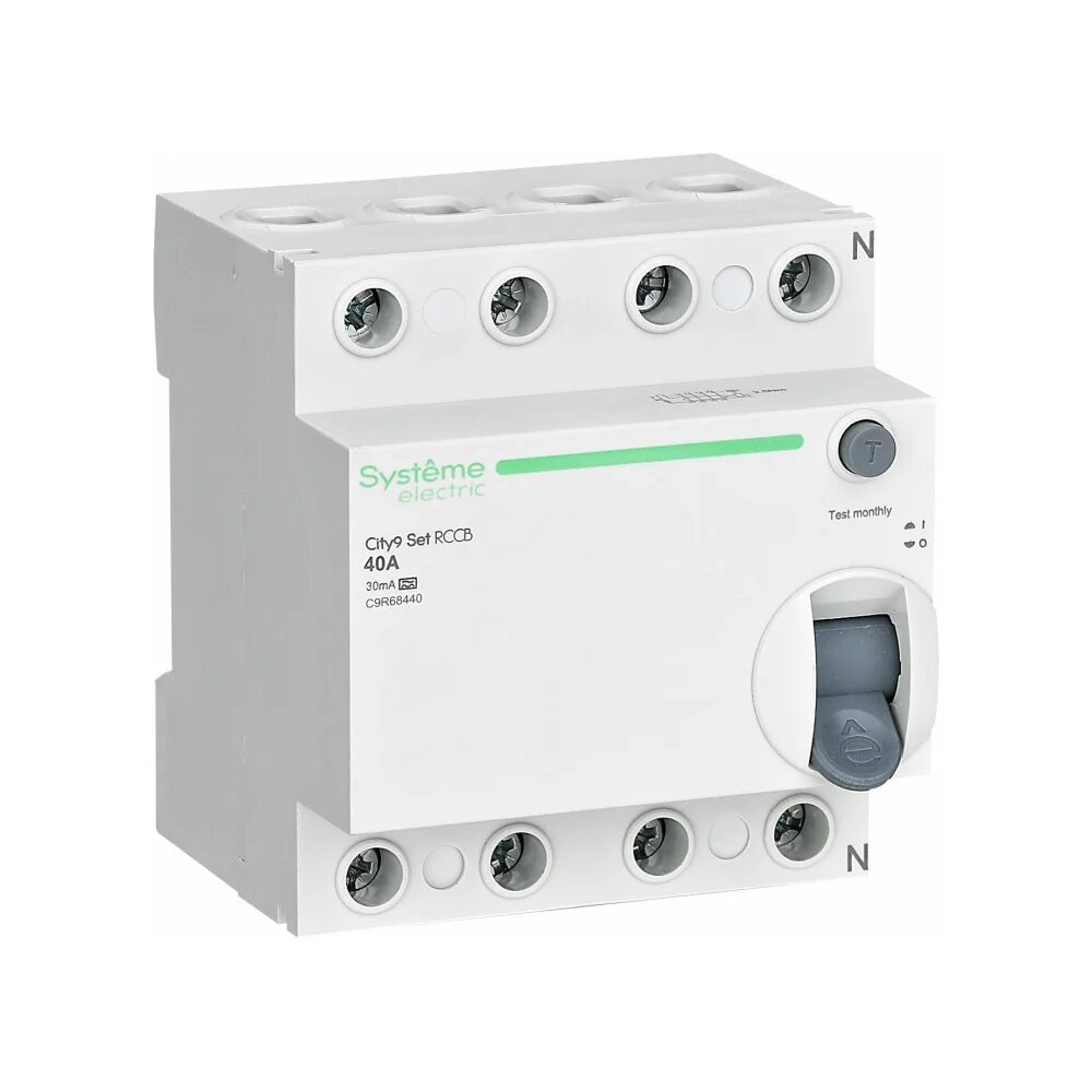 Systeme Electric City9 set выключатель дифференциального тока вдт 40а 4p 30ма тип-a 400в C9R68440