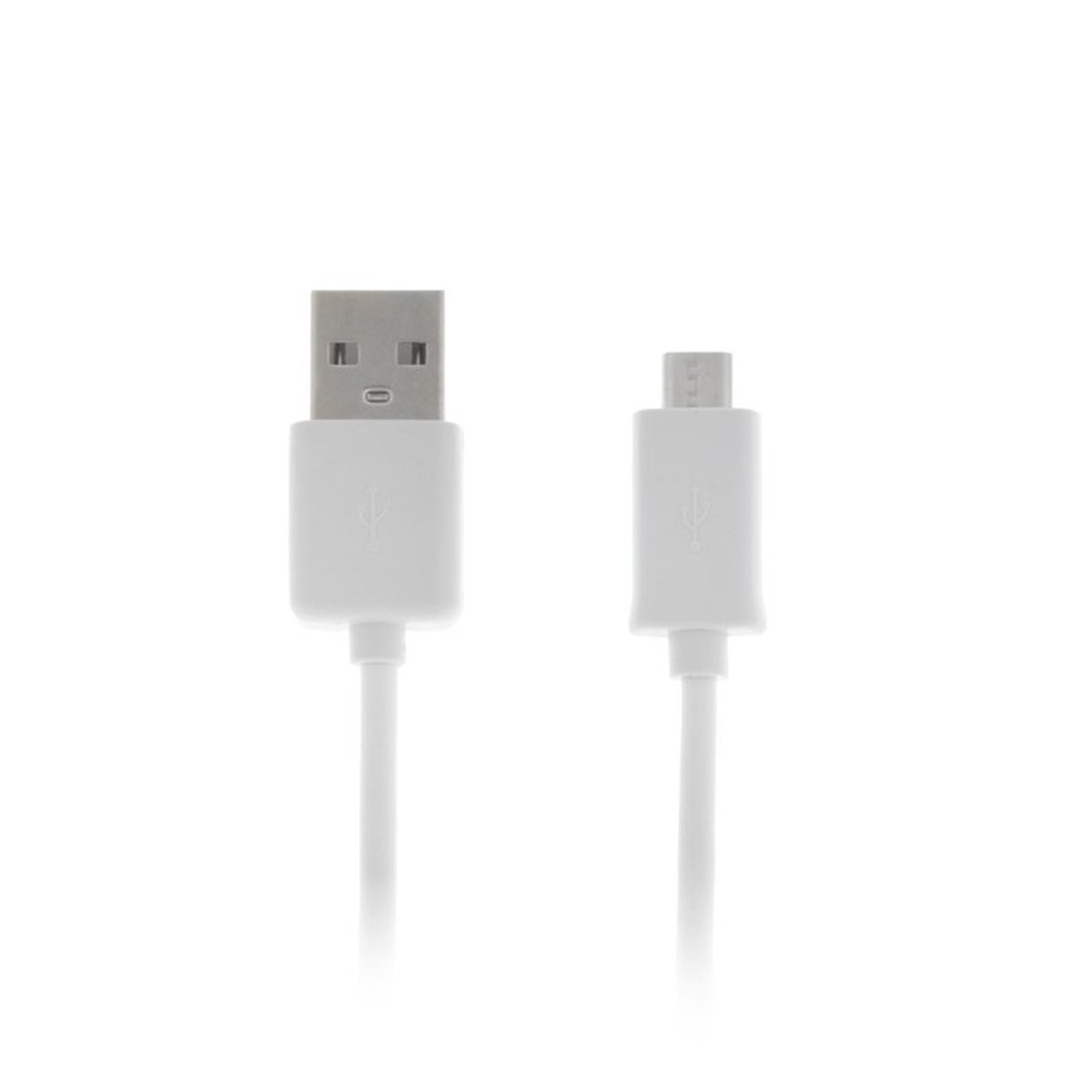 Кабель Luazon, micro USB - USB, длина 1м, передача данных, ПВХ оболочка, белый — фото 1