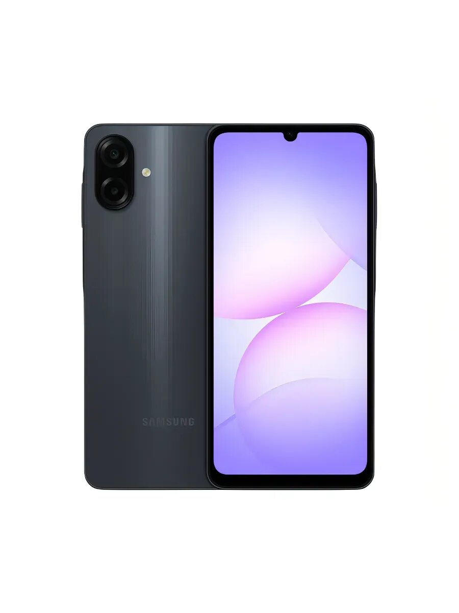 Смартфон Samsung Galaxy A07, 4+64ГБ, NFC, Android 12, черный — фото 1