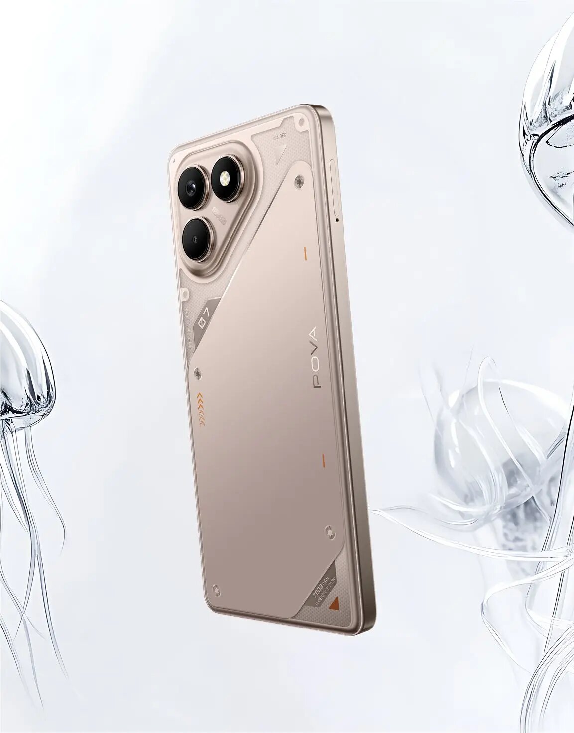 Смартфон Tecno Neo 7 POVA, 8ГБ/256ГБ, титановый корпус, экран 6.82"
