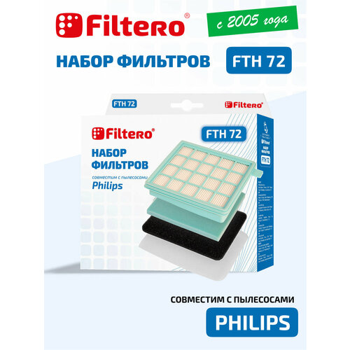 Filtero Набор фильтров FTH 72, фильтр, голубой, 4 шт.