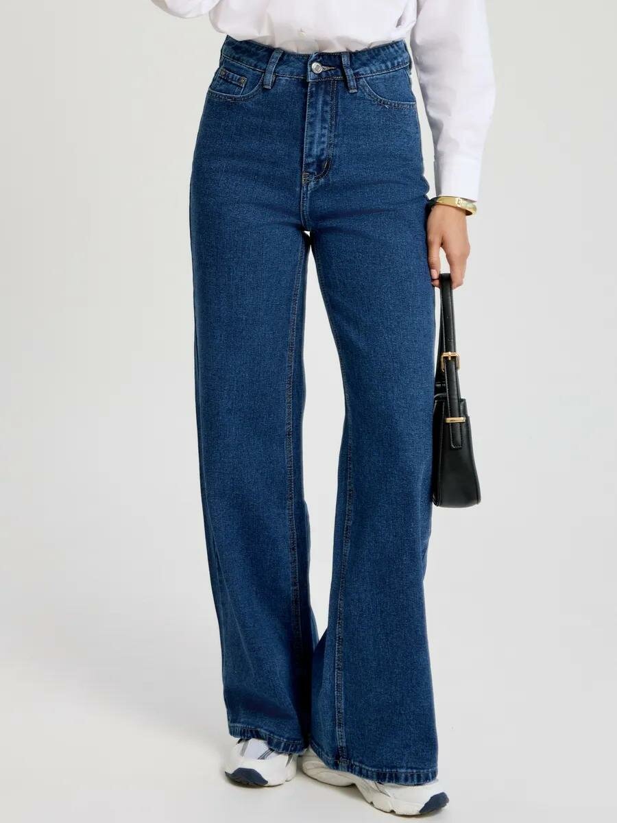 Джинсы палаццо F17 JEANS, размер 36, синий