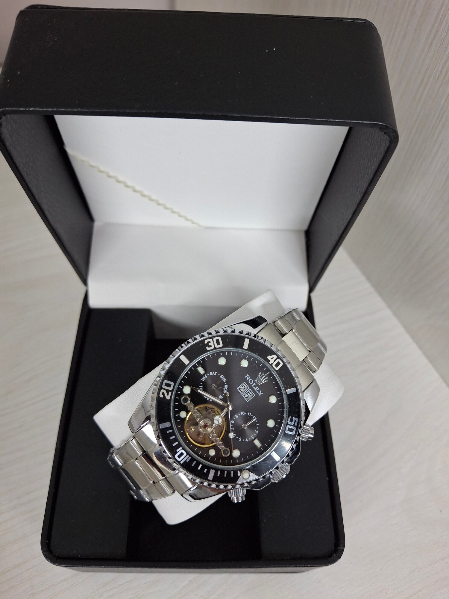 Наручные часы Rolex Automatic, черный — фото 1