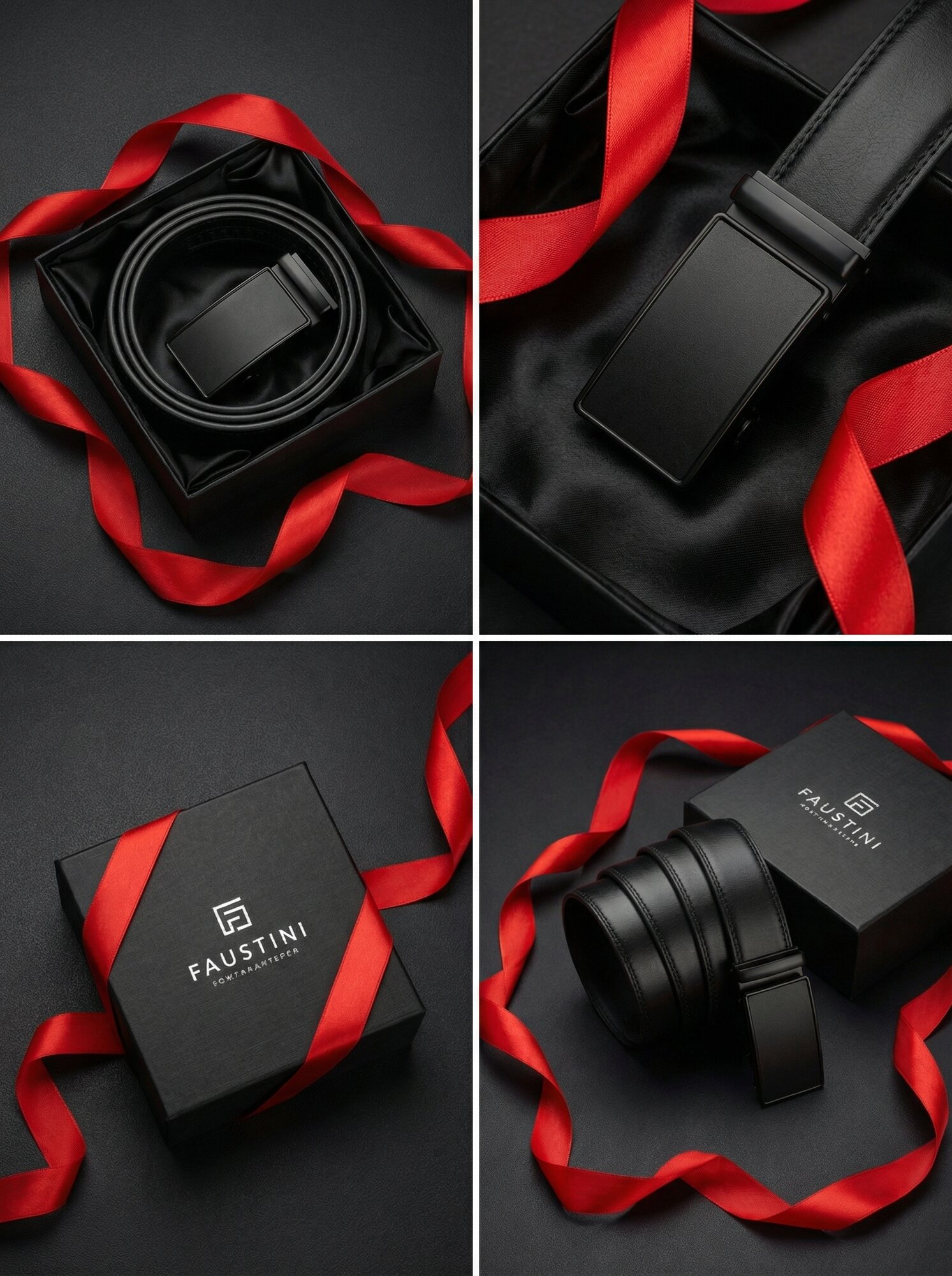 Ремень FAUSTINI для мужчин и женщин, размер 120, черный — фото 1