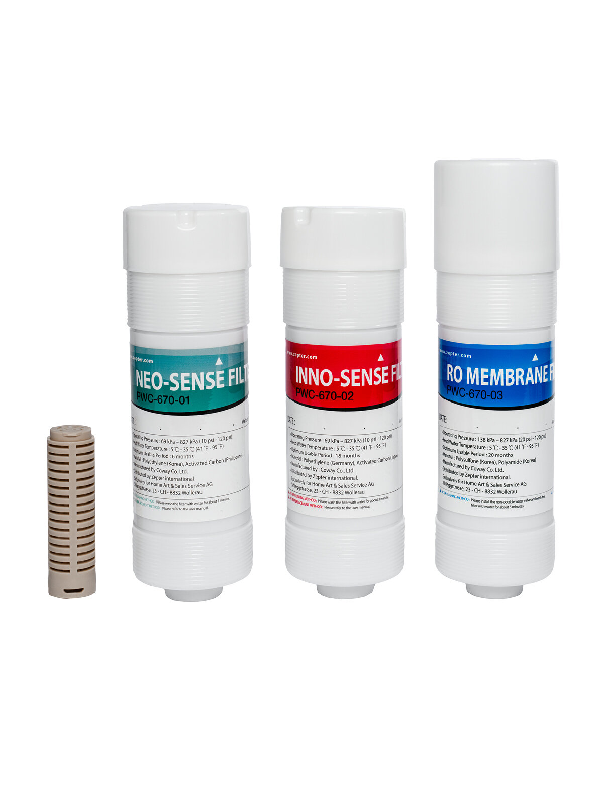 Фильтр гигиенический, антибактериальный для системы очистки воды EDEL WASSER от Zepter — фото 1