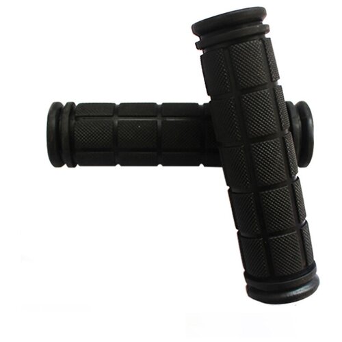 Ручки на руль велосипеда, грипсы 120 мм, резиновые, 2 шт черные