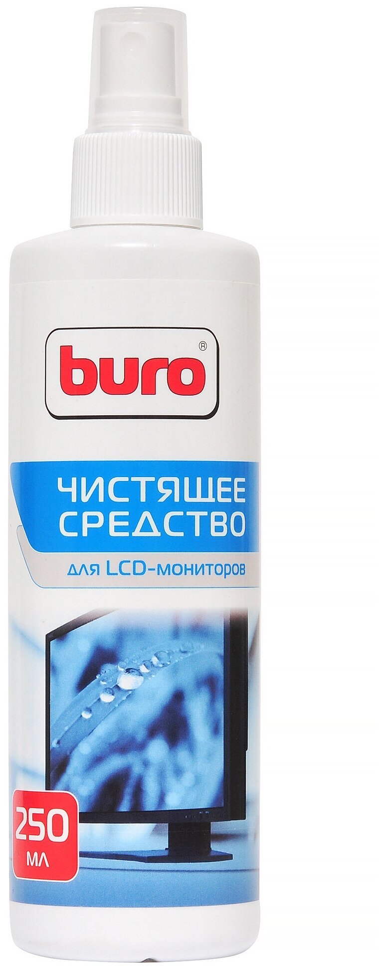 Buro Спрей для чистки LCD-мониторов, КПК, мобильных телефонов BU-SLCD, 250 мл. 817430