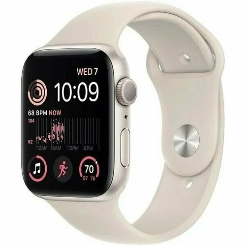 Apple Watch Series SE GEN 2 44мм Aluminum Case with Sport Band ML starlight сияющая звезда 3046000₽