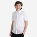 Школьная рубашка Kapika, на молнии, короткий рукав, размер 170, белый