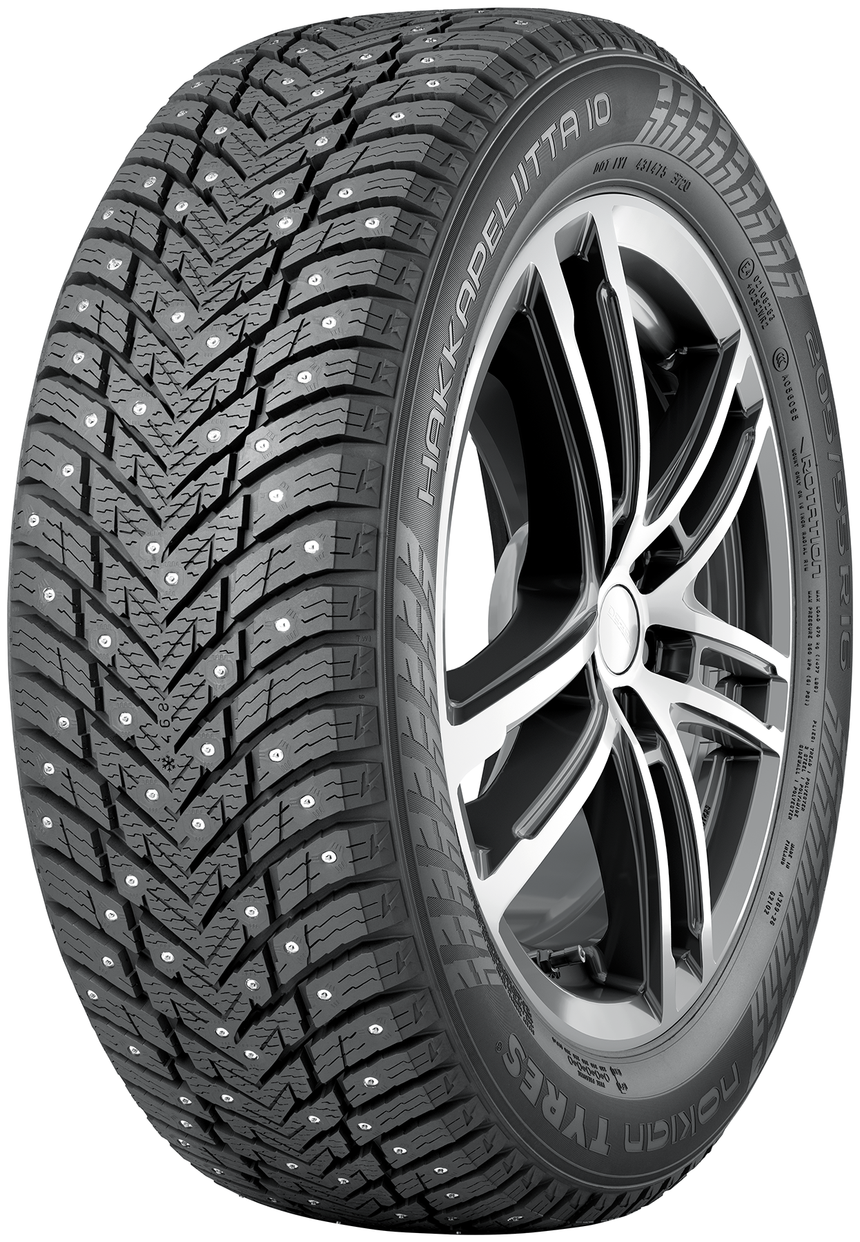 Шина Nokian(Нокиан) Hakkapeliitta 10p SUV 215/65 R17 103T зимняя шипованная