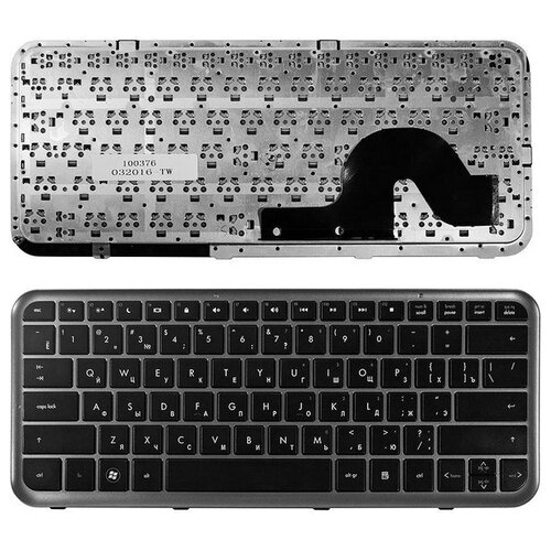 Клавиатура для ноутбука HP Pavilion DM3 DM3-1000 DM3t DM3z Series Плоский Enter Черная с серой рамкой NSK-HKU0R 9ZN2X82U0R 113000₽