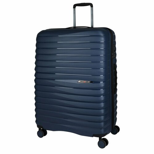 чемодан eberhart 120 л размер l dark grey Чемодан Eberhart, 100 л, размер L, синий