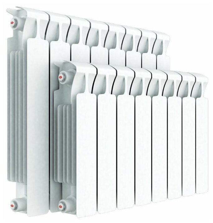 Биметаллический радиатор Rifar Monolit Ventil 500 - 14 секций нижнее правое подключение