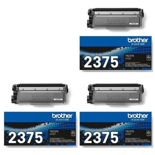 Brother Картриджи комплектом Brother TN-2375 3 Pack TN2375-3PK TN2375 черный 7.8K