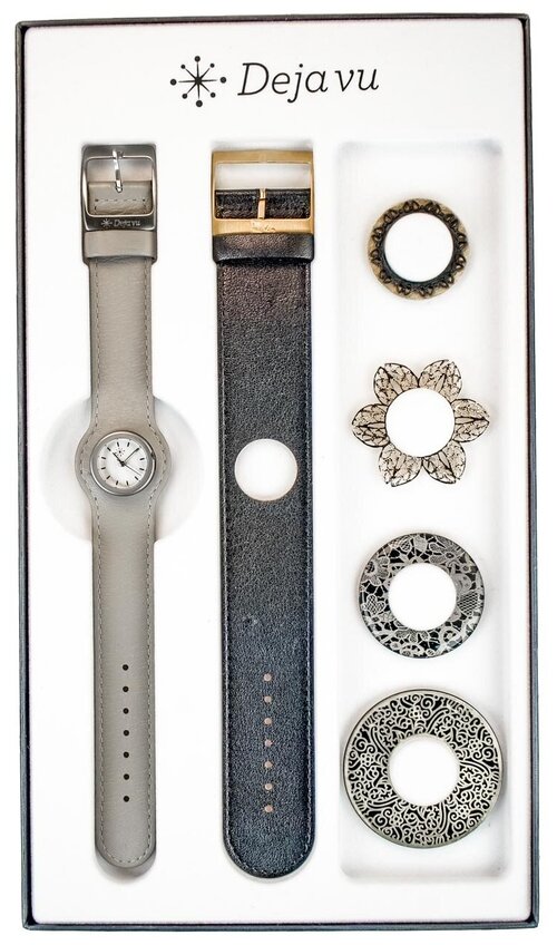 Наручные часы DEJAVU Часы женские наручные Dejavu Premium 334C102, серый