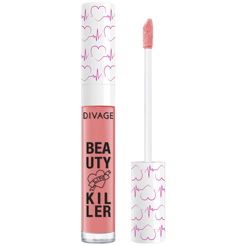 Помада-блеск для губ Divage Liquid Lipstick Beauty Killer, тон 02 NUDE BOMB